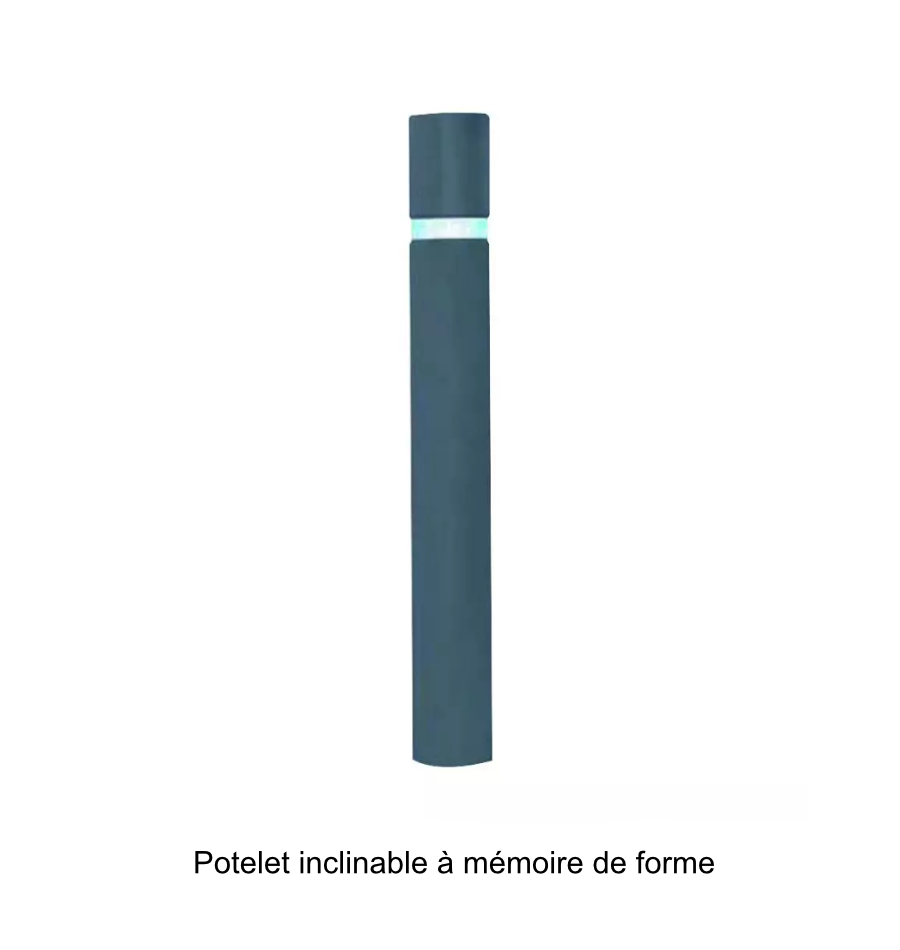 Potelet inclinable à mémoire de forme